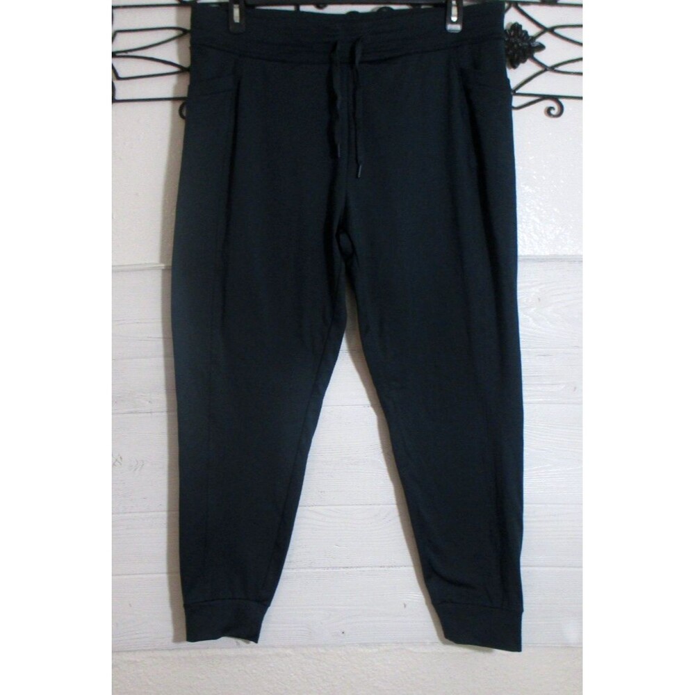 32 Degrees Heat Women's Activewear Jogger Pants Size XL Teal Zip Pockets